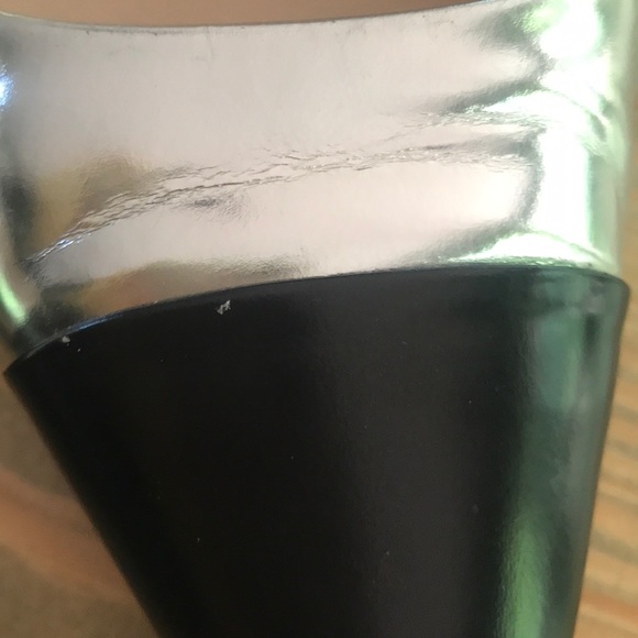 Prada Silver and Black Heels Authentic - Picture 7 of 8